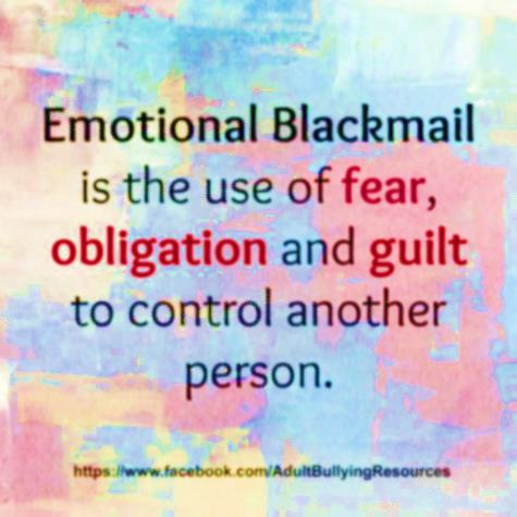emotional blackmail